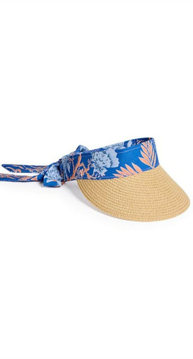 Eden Scarf Visor Azure - ONE SIZE - Hat