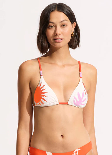 La Palma Reversible Triangle Top Tamarillo - Bikini Top