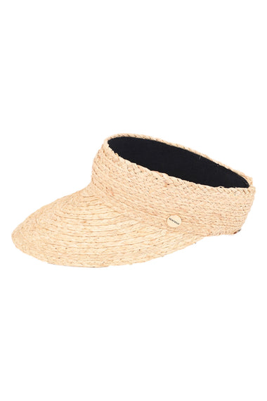 Shady Lady Raffia Visor Cap Natural