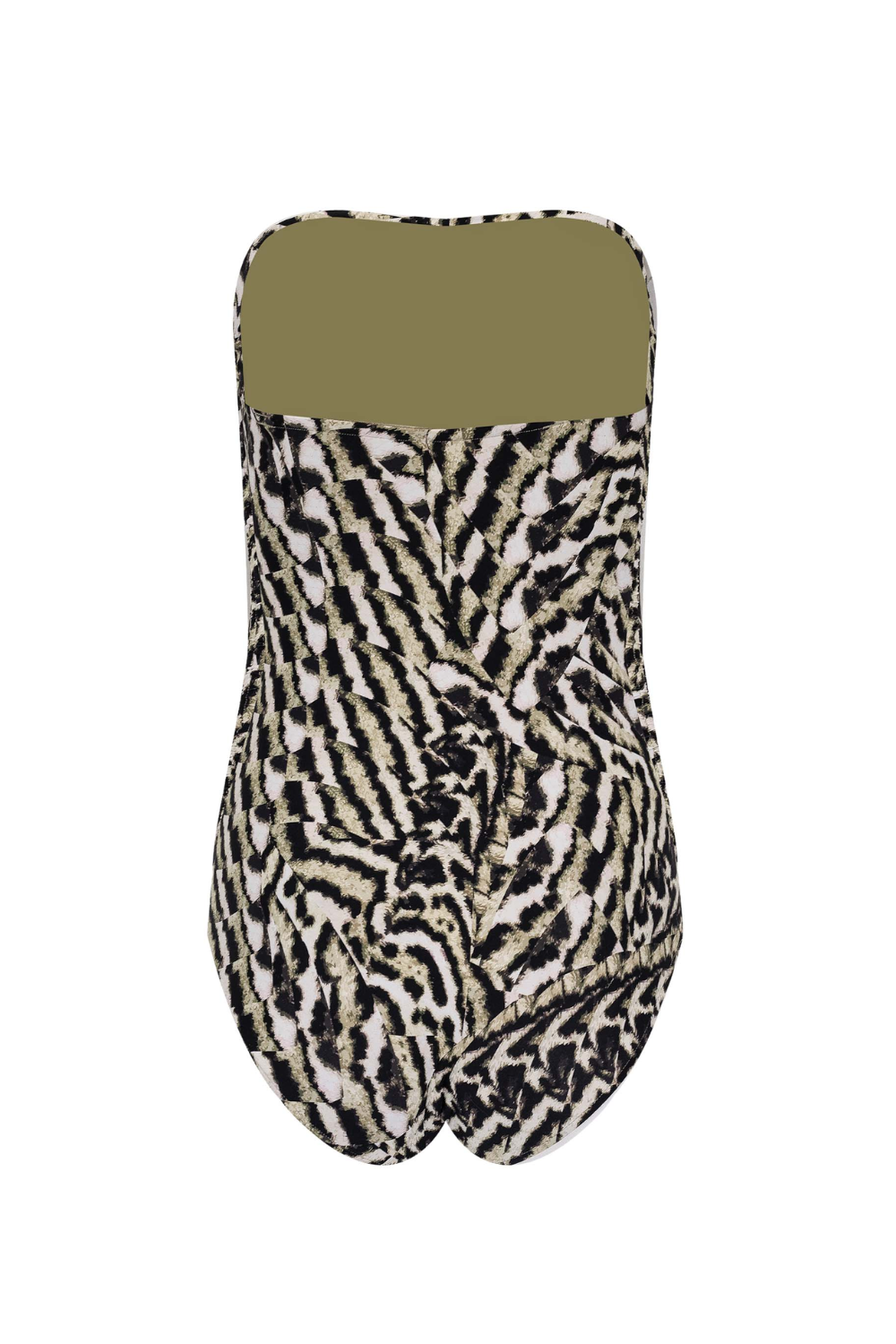 Load image into Gallery viewer, Mandalay DD Bandeau Maillot Olive Oil
