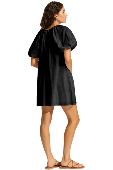 Mini Baby Doll Dress Black
