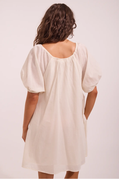 Mini Baby Doll Dress Ecru
