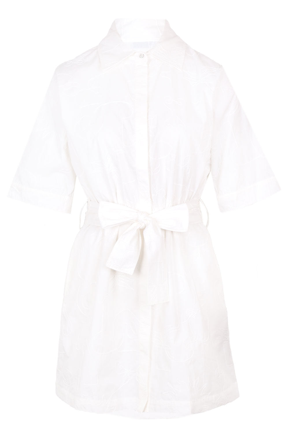 Load image into Gallery viewer, Mini Shirt Dress White
