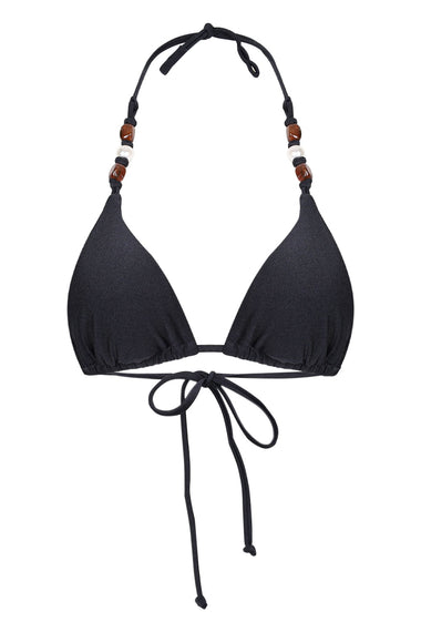 Palermo Triangle Bikini Top Black Pearl