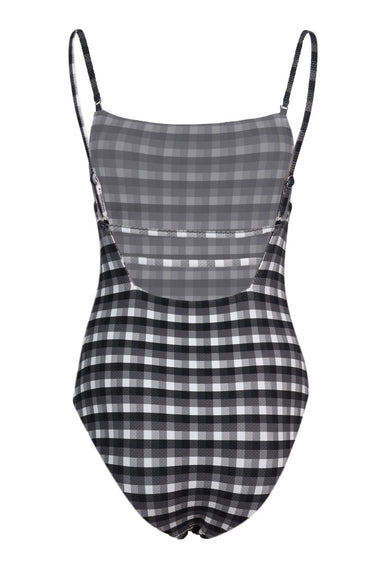 Portofino Square Neck Shoulder One Piece Black