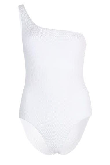 Sea Dive One Shoulder One Piece White