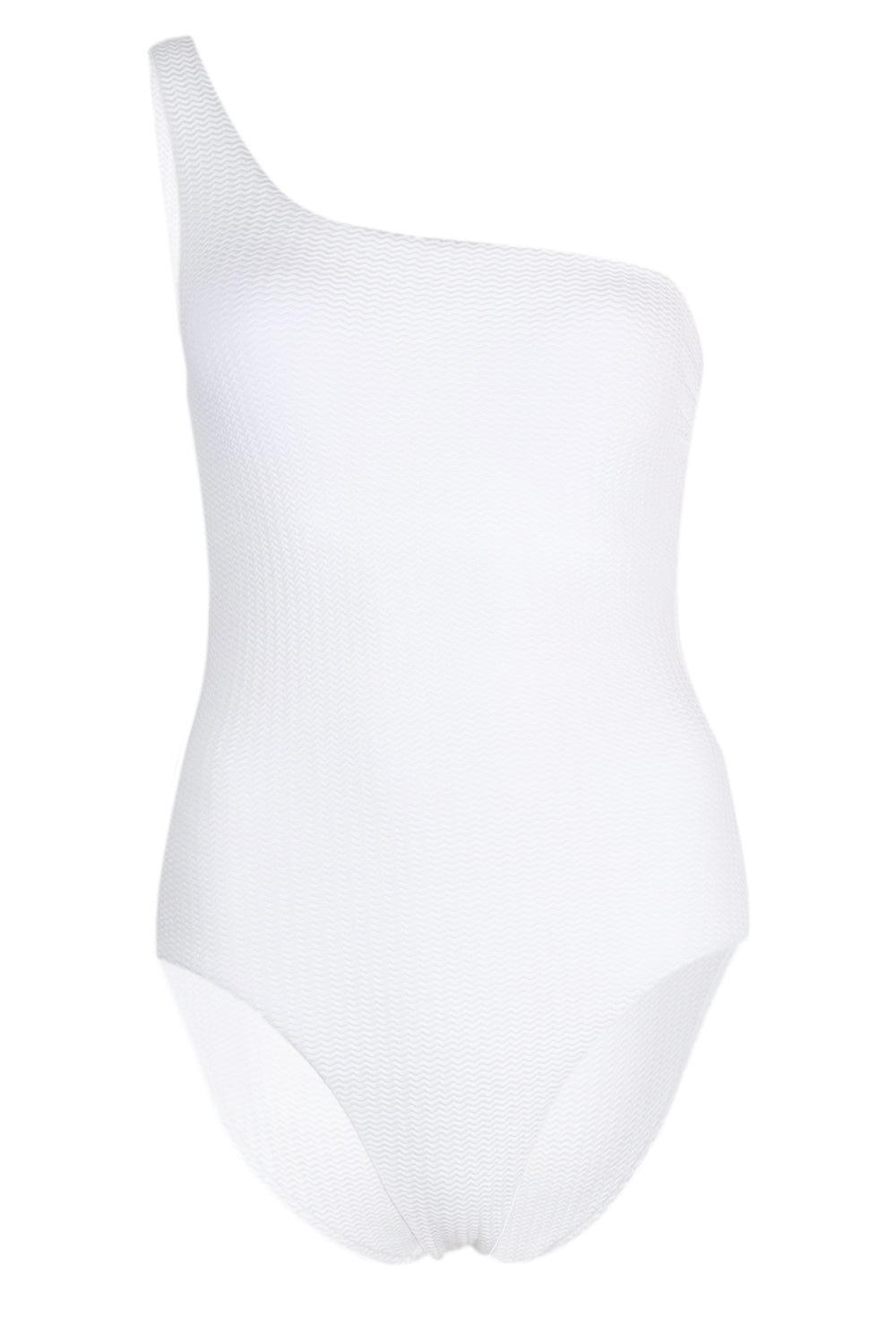 Load image into Gallery viewer, Sea Dive One Shoulder One Piece White

