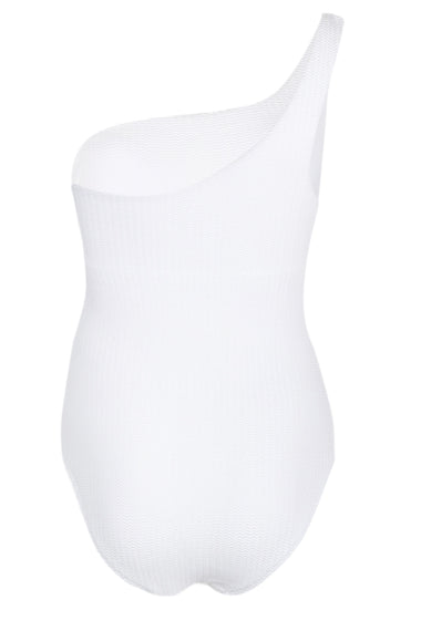 Sea Dive One Shoulder One Piece White