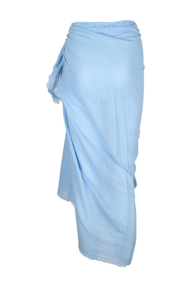 Textured Cotton Beach Wrap Cornflower
