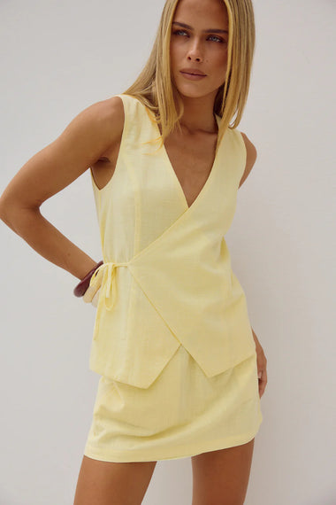 Limoni Mini Skirt Lemon