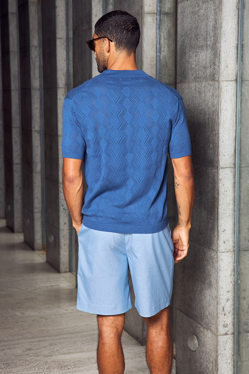 Load image into Gallery viewer, Anthony Short Sleeve Knit Top Steel
