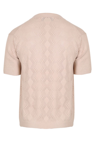 Anthony Short Sleeve Knit Top Sand