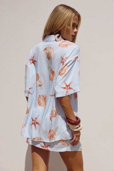 Adelyn Shirt Blue Seashell