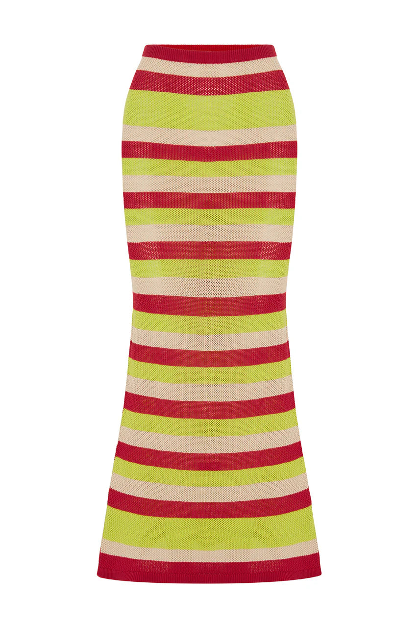 Load image into Gallery viewer, Akayla Midi Skirt Red/Multi
