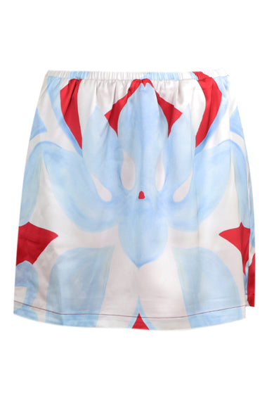 Alara Elasticated Mini Skirt Amoree Red