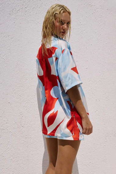 Alara Short Sleeve Shirt Amoree Red