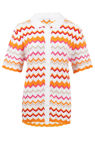 Albie Top Orange Multi