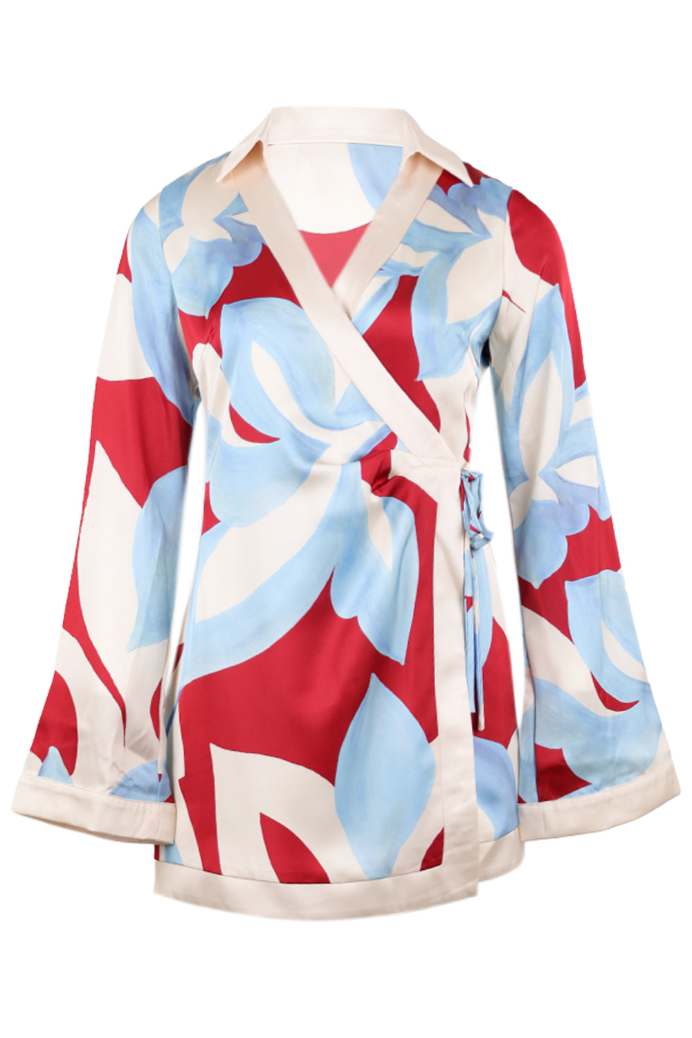 Amoree Long Sleeve Mini Dress - Amoree Red