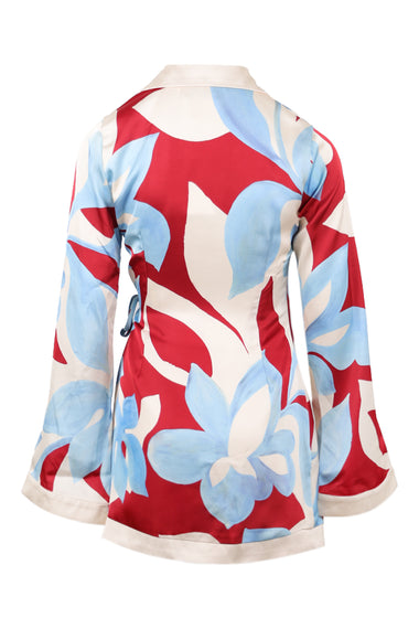 Amoree Long Sleeve Mini Dress - Amoree Red