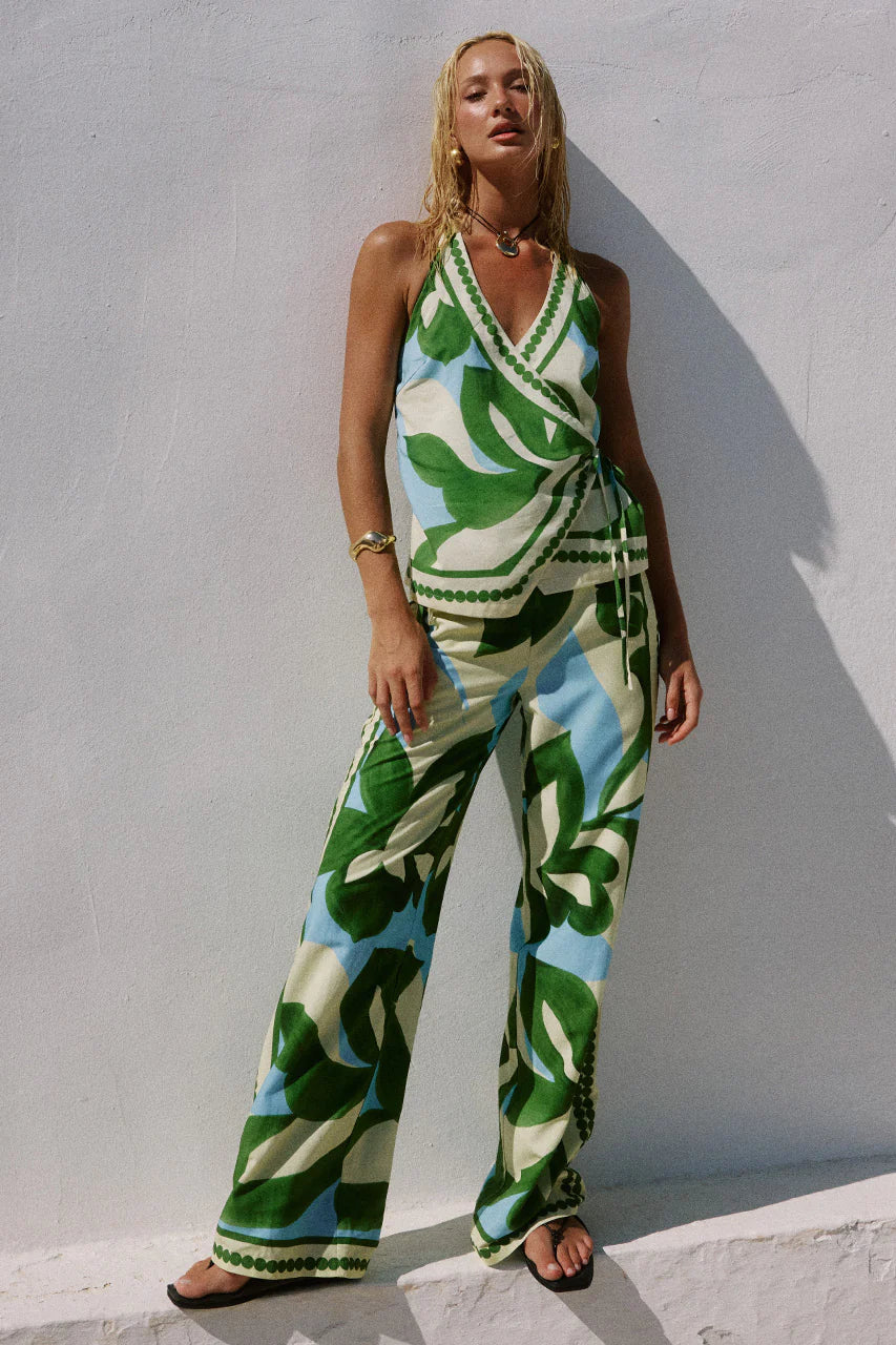 Load image into Gallery viewer, Amoree Wide Leg Palazzon Pant - Amoree Blue
