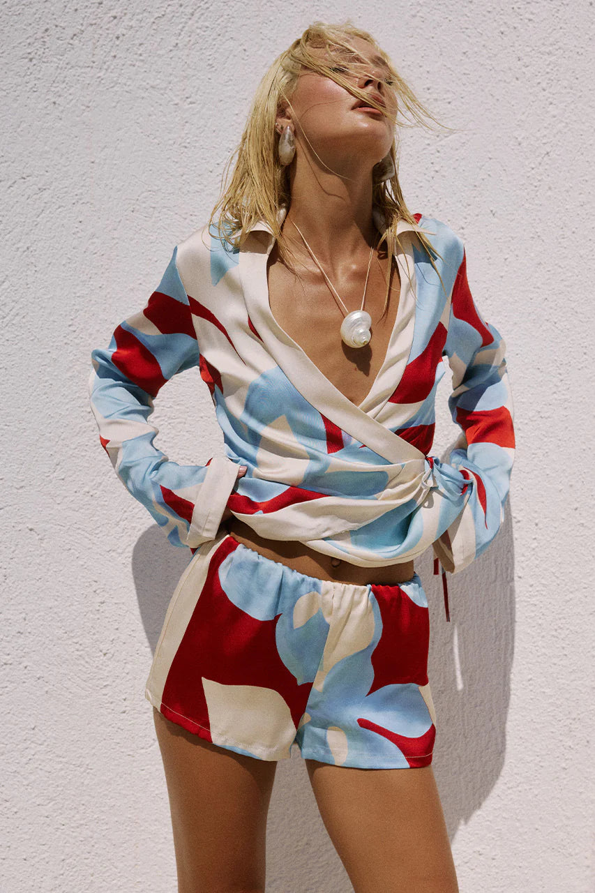 Load image into Gallery viewer, Amoree Elasticated Short Red
