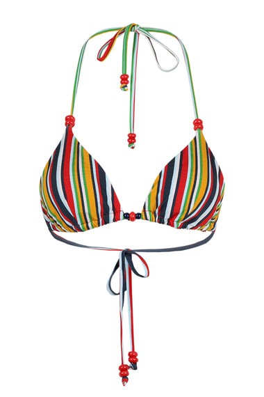 Amoree Triangle Bikini Top - Xyla Stripe