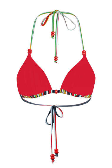 Amoree Triangle Bikini Top - Xyla Stripe