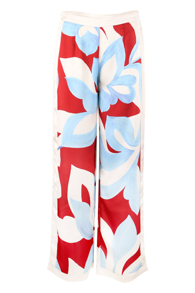 Amoree Wide Leg Palazzon Pant - Amoree Red