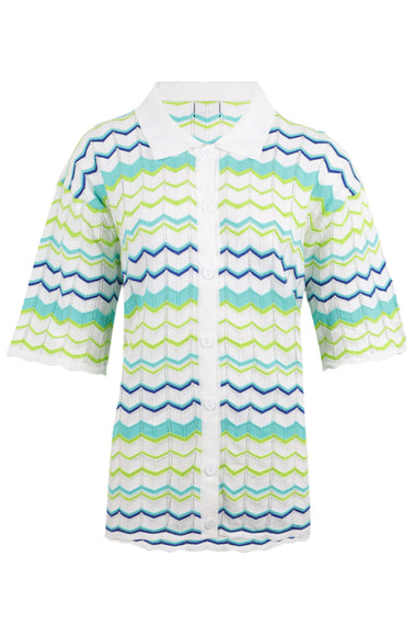 Andrea Knit Top Green Multi