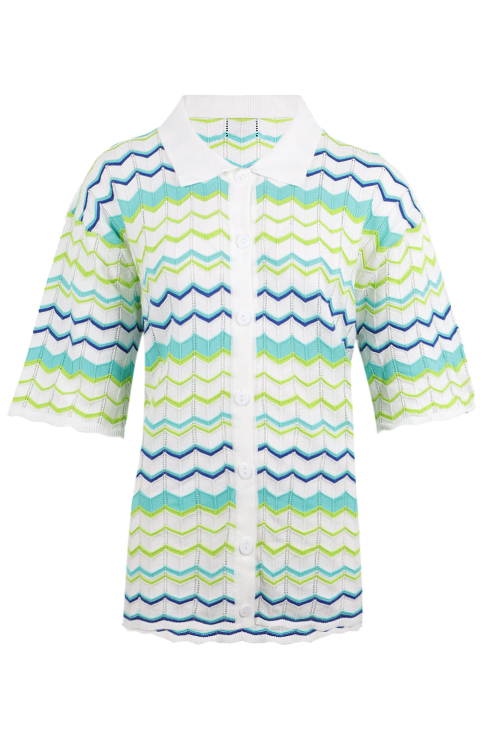 Load image into Gallery viewer, Andrea Knit Top Green Multi
