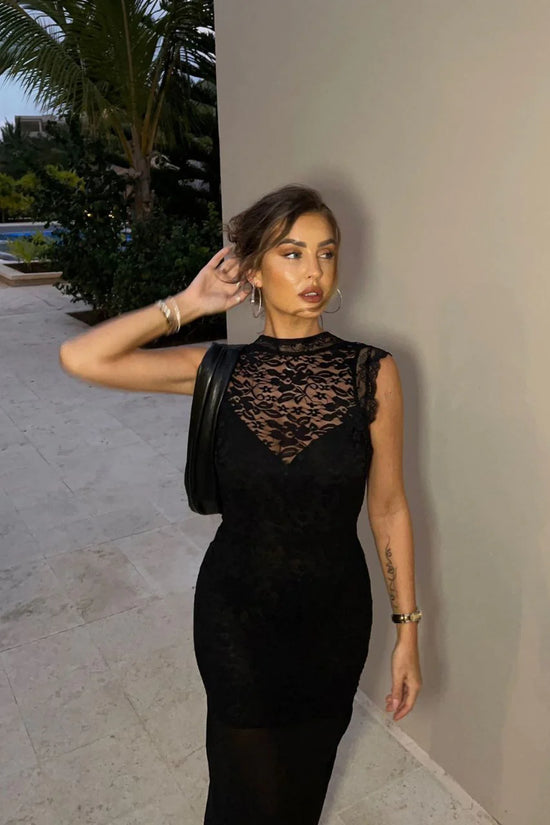 Ania Midi Dress Black