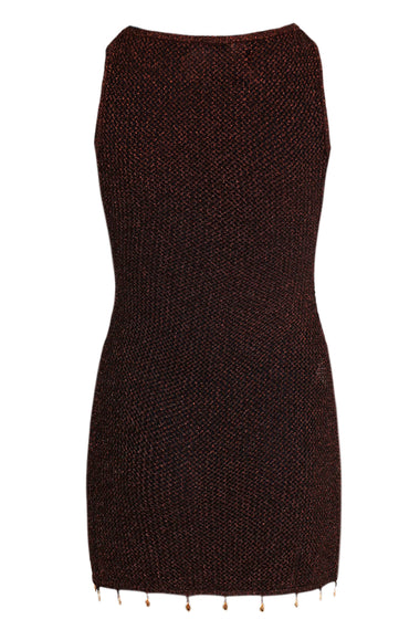 Ariya Mini Dress Choc Metallic