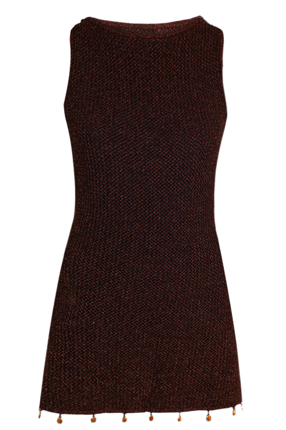 ariya sleeveless mini dress product info and reviews Ariya Mini Dress Choc Metallic