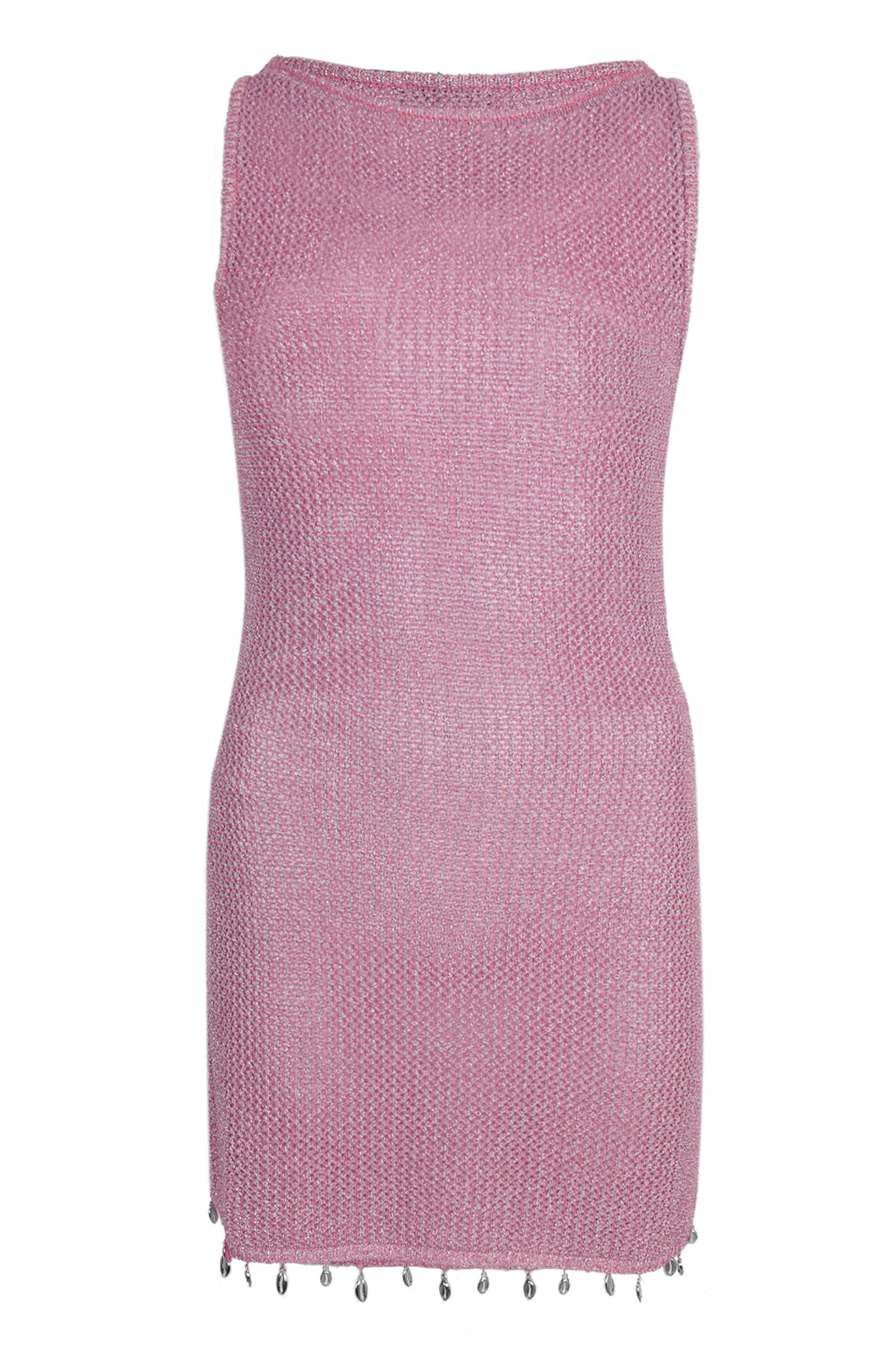 Ariya Mini Dress Pink Metallic