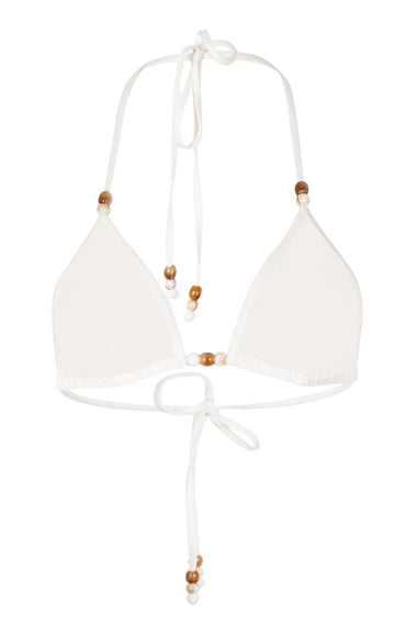 Aruba Triangle Bikini Top Ivory