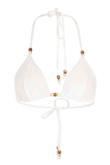 Aruba Triangle Bikini Top Ivory