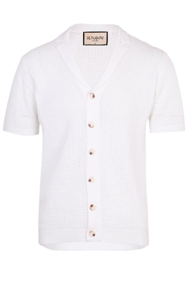 Asher Knit Top White