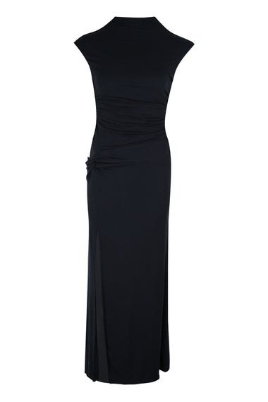 Avanni High Neck Maxi Dress Granite