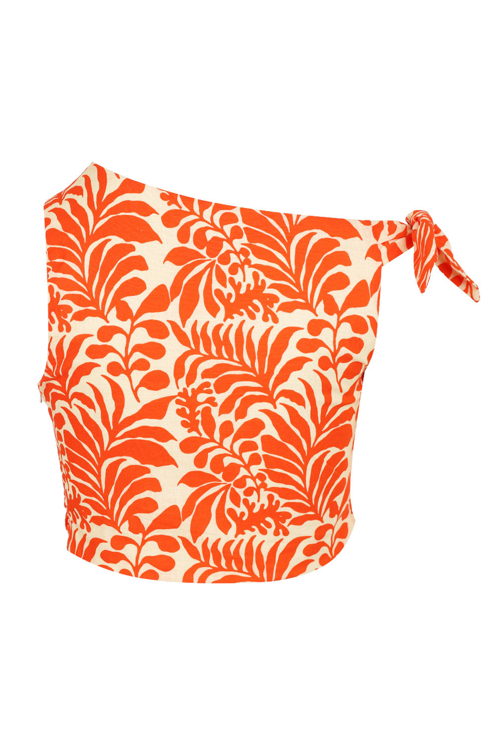 Load image into Gallery viewer, Azariah Off Shoulder Tie Top Orange
