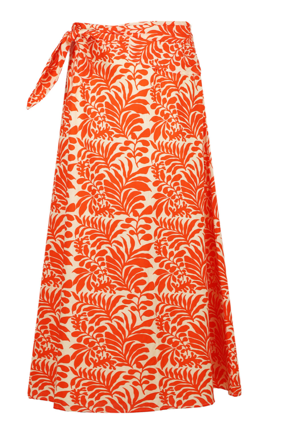 Load image into Gallery viewer, Azariah Side Tie Maxi Skirt Orange
