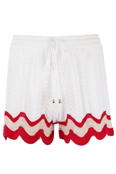 Billie Short White/Red