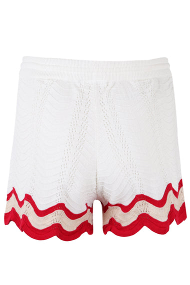 Billie Short White/Red