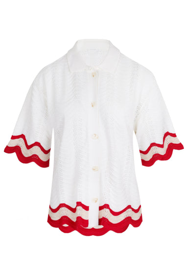 Billie Top White/Red