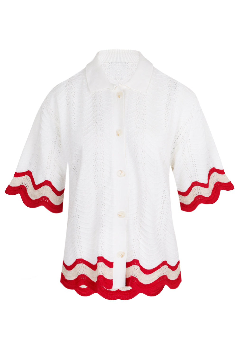 Load image into Gallery viewer, Billie Top White/Red
