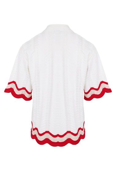 Billie Top White/Red