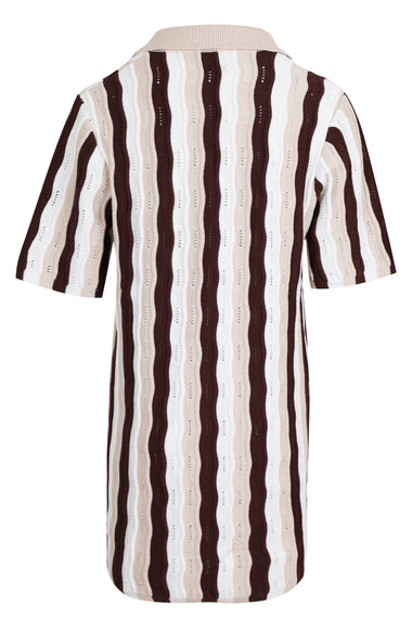 Blanche Mini Dress Choc Multi