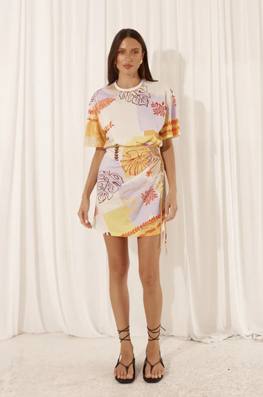 Brizzie Mini Dress Palama Print - Dress