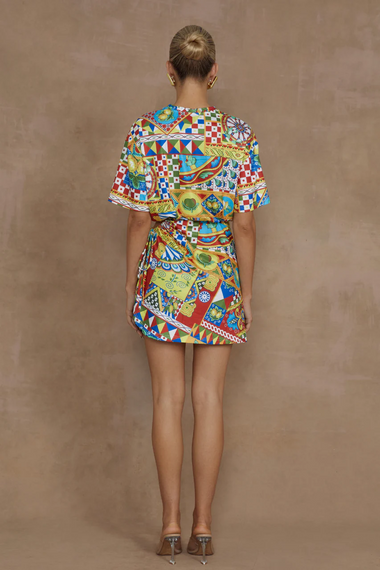 Brizzie Mini Dress Phaedra Print - Dress