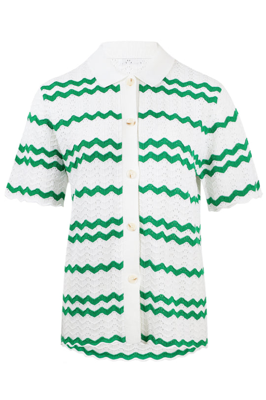 Caprice Top White/Green