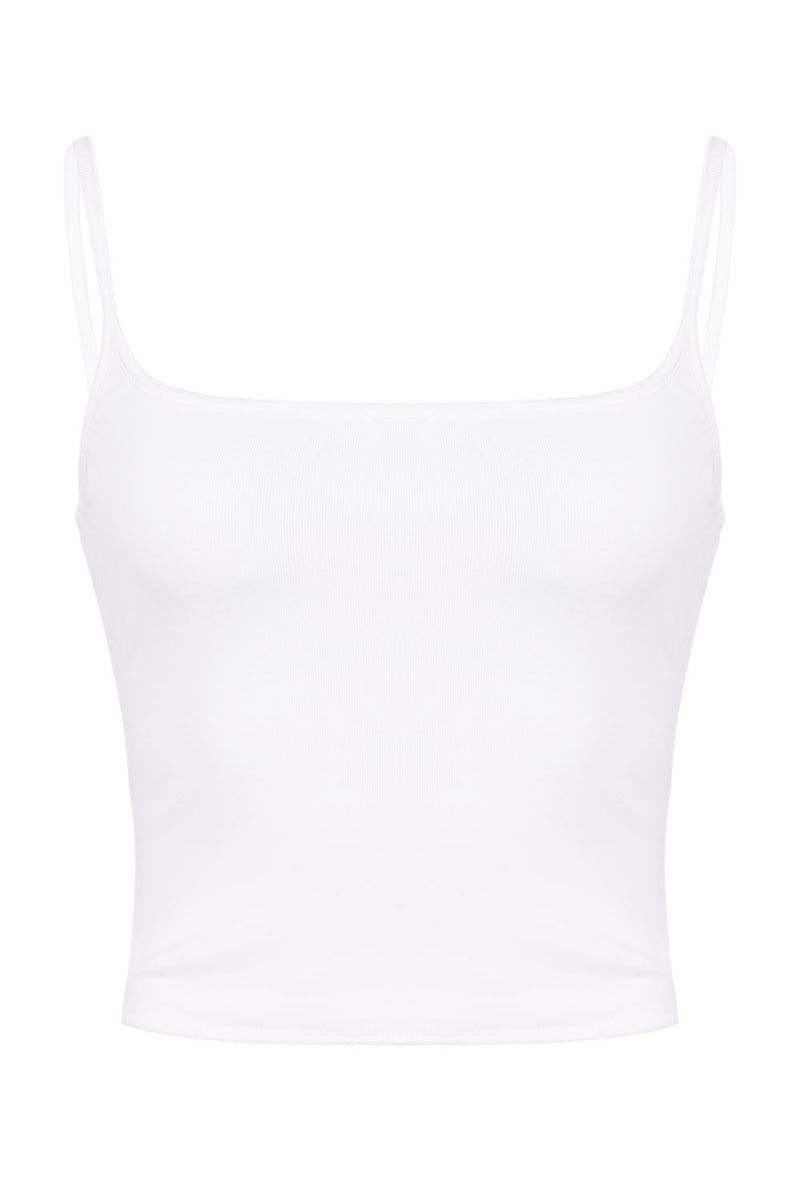 Damari Scoop Cami Top White